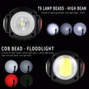 Skywolfeye LED Flashlight T6 COB 360 Degree Rotation Torch with Battery