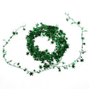 23 Feet Green Star Tinsel Garland Christmas Decoration R7N3