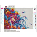 5D DIY Full Drill Diamond Painting Flowers Butterfly Girl Cross Stitch Kits