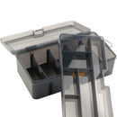 Durable Plastic Fishing Lure Hook Tackle Storage Box Double Sided Organizer