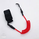 Paddle Safety Rod Elastic Leash Boats Raft Stretch Rope Red Plastic Unbranded