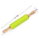 Nonstick Craft Rolling Pin Fondant Sugarcraft Dumpling Wrappers Baking Blue