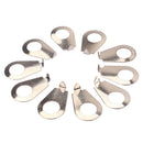 10PCS Guitar Knobs Pointer Plate  Knob Position Indicator for Guitar Bass chrome