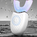 Ultrasonic Electric Toothbrush U-Type Sonic Whitening Silicone Brush White