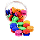 48 Pcs Mini Fridge Round Shaped Whiteboard Magnetic Clip White Refrigerator