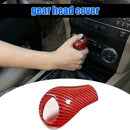 Carbon Fiber Gear Shift Knob Cover Trim Red O8Z7