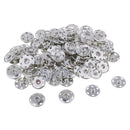 100pcs 21mm Metal Snap Buttons Fastener for DIY Clothes Jacket Jeans Belts