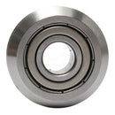 W1 Deep V Groove W-rail Guide Line Track Pulley Rollers Ball Bearings Steel I9C2