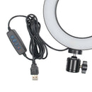 8" Selfie Ring Light for Live Stream/Makeup Desktop Led Camera Ringlight Lamp