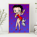 5D DIY Full Drill Diamond Painting Novelty Girl Dog Cross Stitch Embroidery