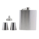 Hip Flask Stainless Steel Pocket Whiskey Engrave Funnel Drink Cup Spirit Set