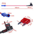 2 Pieces Circuit Fuse Adapter ATC ATS ATM Low Profile with  Fuse Puller