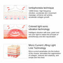 3 LED Photon Heating Facial Neck Massager Double Chin Wrinkles RemovalB Nw