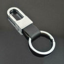 New Fashion Black Leather Strap Keyring Keychain Key Chain Ring Key Fob A