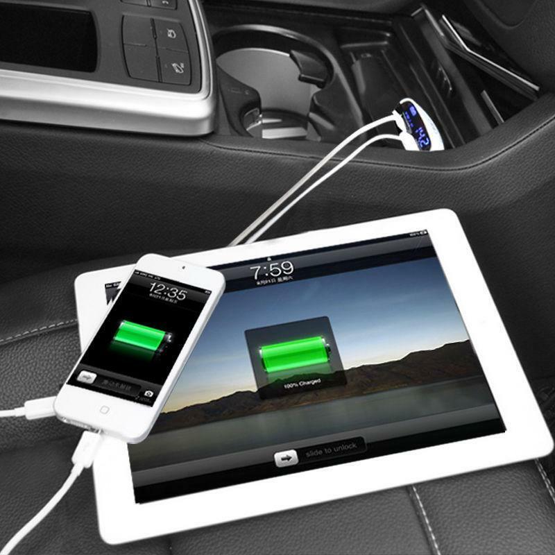 2016 Car Charger Dual USB Plus Adapter Cigarette Lighter LED For All iPad Tablet
