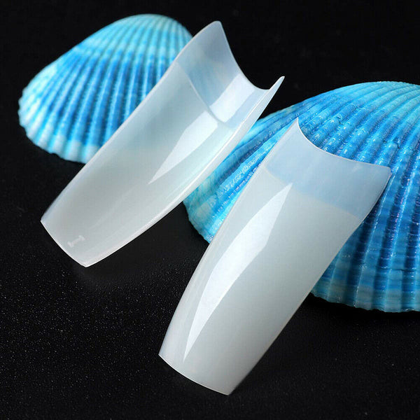 500pcs/Bag Natural Color French Nail Art Tips Manicure Artificial False Tip