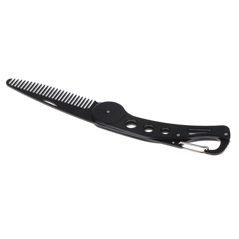 Portable Beard Comb Men Shaving Pocket Comb Male Stainless Steel Mustache3c