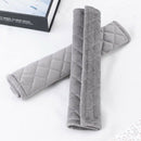 2 Piece Car Belt Pad Belt Protector Seat Belt Protector (Gray) U6V4