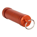 Aluminum Alloy Waterproof Case First-Aid Medicine Bottle with Key Ring A