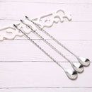 Stainless Steel Cocktail Stirrer Stir Spoon Mixing Cocktail Spoon Bar Applia_kz