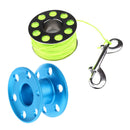 Blue Ultralight Aluminum Alloy Scuba Diving Diver Compact Finger Spool with Dive