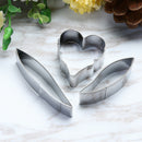 3pcs/set Orchid Flower Petal Mold Cookie Cutter Fondant Cake Tool