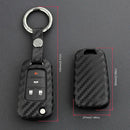 1X Black For Chevy Buick Flip Car Key Fob Chain Ring Case Cover Accessories fds