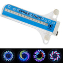 Leadbike Bicycle Wheel Light 21 Flash Patterns With 32 Rgb Led Lights Lamp