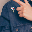 Colorful Windmill Brooches Badges Clothing Cartoon Enamel Shirt Lapel Pins