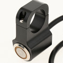 25mm Motorcycle Handlebar Headlight Switch Stainless Steel Yellow Dirt Bike