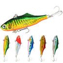 Whole 5 Color Sinking Vib Fishing Lok Ken Minnow Artificial Bait Vibration