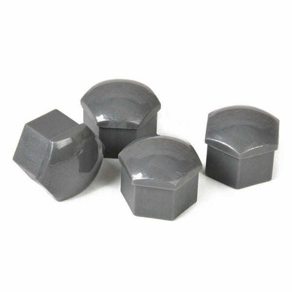20pcs Car Wheel Nut Bolt Center Cover Gray 17mm Caps + 1x Clip for VW Audi EVU