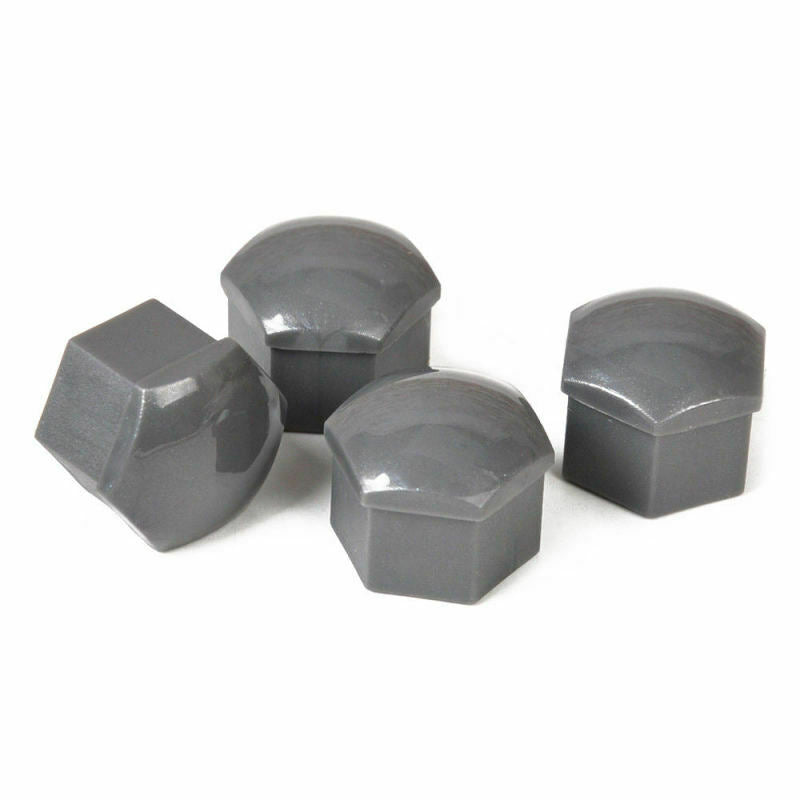 20pcs Car Wheel Nut Bolt Center Cover Gray 17mm Caps + 1x Clip for VW Audi EVU