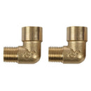 5pcs 1/4 inch BSP Male to Female Right Angle Elbow Coupler Fitting Adapter