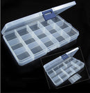 15Cells Plastic Storage Box Case For Sewing Bobbins Spools Organisers Contain JR