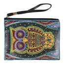 DIY Owl Special Shaped Diamond Painting Women Wristlet Bags Zipper Wallet