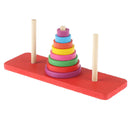 Wooden Puzzle Stacking Tower Of Hanoi Kid Mathematical Educational To_