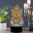 DIY Diamond Painting LED Light Cartoon Bear Embroidery Night Lamp Ornament