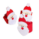 4* Non-woven Fabrics Napkin Rings Serviette Buckle Dinner Christmas Home Ho Y4K3