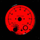 Universal 3.75'' 95mm Auto  Tachometer Gauges 7 Color Displaying LED 0-8000RPM