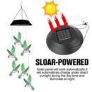 Solar LED Hummingbird Wind Chime Light Outdoor Color Changing Hanging Lamp