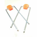 2pcs/pair Orange Color Auto Car Audio Video Stereo Radio Removal Tools Key