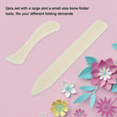 2 Pcs White Bone Folder Paper Creaser Tool Scoring Folding Creasing Edges DIY