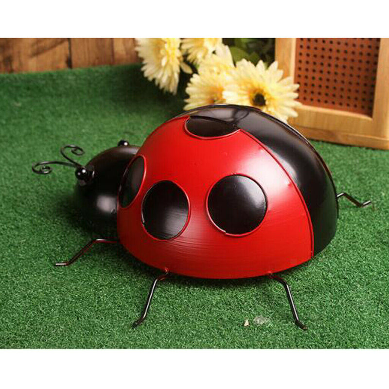 15Pcs/Set Ladybug Insect Ornament Home Garden Decor Wall Hanging Art Crafts 10cm