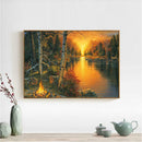 5D DIY Full Drill Diamond Painting Sunset Landscape Cross Stitch Embroidery