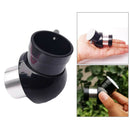 Telescope Eyepiece 1.25" 45 Degree Erecting Prism Diagonal Adapter Black