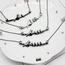 4X(Mother Bird And 1-4 Baby Birds Necklace Necklace-Mama Baby Family PendanN9Y1)