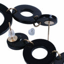 Fashion Geometric Long Earring Drop Earrings Multiple Round Circle Acrylic