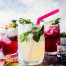 Reusable Silicone Straws BPA Free, Extra Long Flexible Drinking Straws with