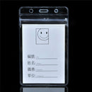 10 x Business Vertical Solid Vinyl Clear ID Card Badge Holder Case Cover Sleev